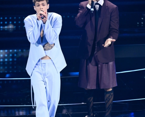 blanco e Mahmood sul palco di sanremo 2022