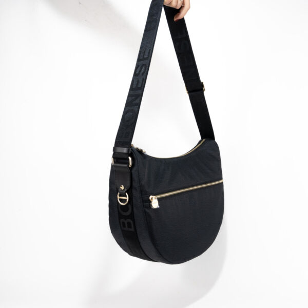 Borbonese Luna Bag middle nera acquista sul nostro shop online