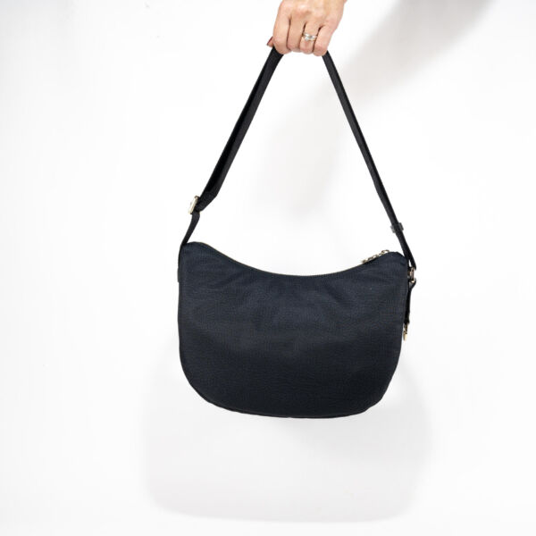 acquista sul nostro shop online la Borbonese Luna Bag small op natural nero