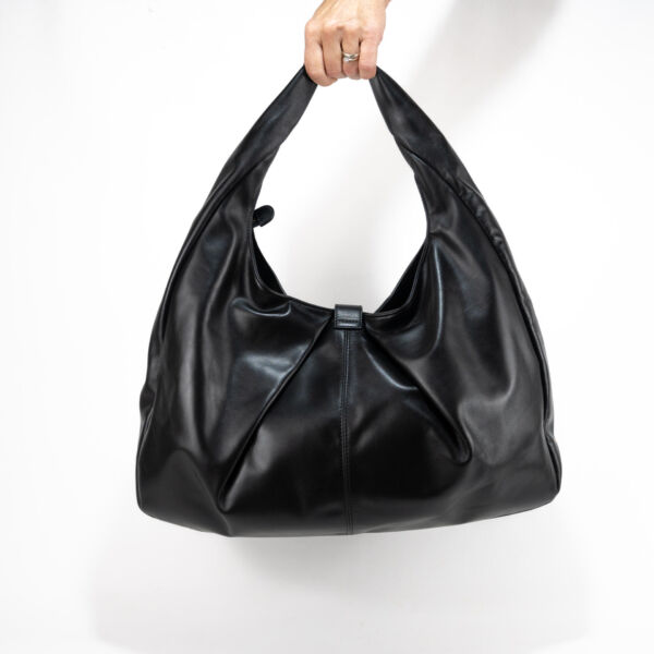 Borbonese borsa donna Hobo large pelle nera acquistala sul nostro shop online