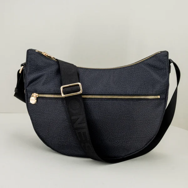 Borbonese Luna Bag middle nera Stefano Ascari