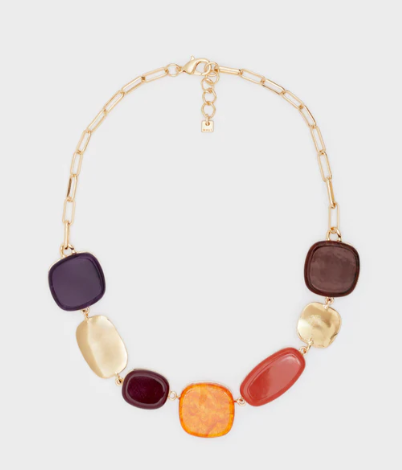 collana donna con pietre colorate