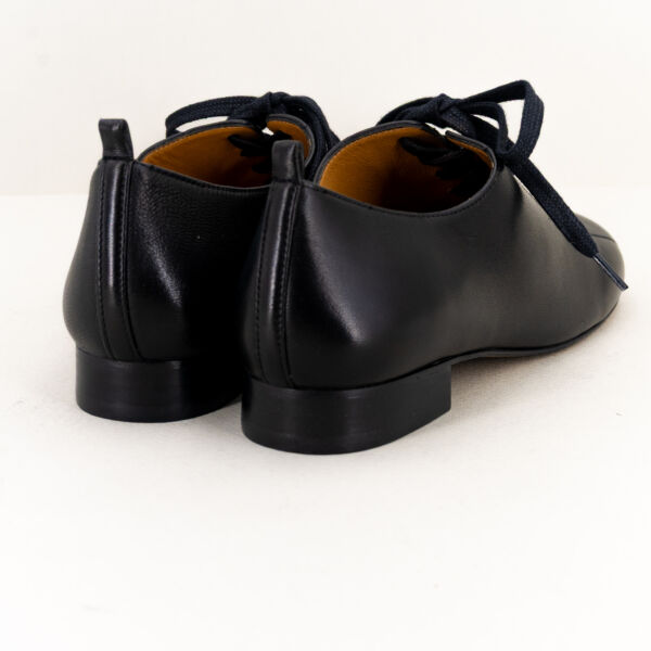 Audley scarpa donna in pelle con tacco basso, scarpa elegante chiusa con lacci e tacco 3 cm. In vera e morbida pelle