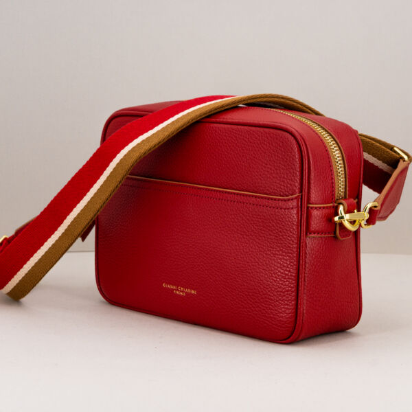 Gianni Chiarini borsa tracolla rossa Nina