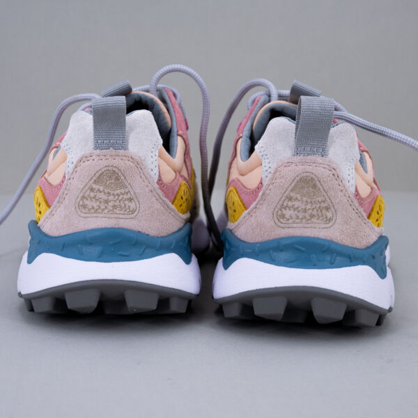 Flower Mountain sneaker Yamano 3 rosa in tessuto tecnico e suede, occhielli rinforzati stile trekkink, scarpa sportiva donna comoda
