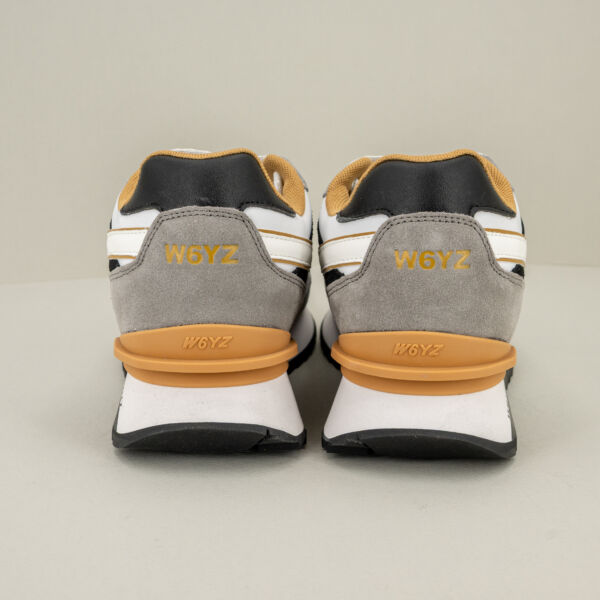 W6YZ sneaker Yak M bianca, suola ammortizzata in tessuto tecnico e suede. Scarpa uomo sportiva e comoda