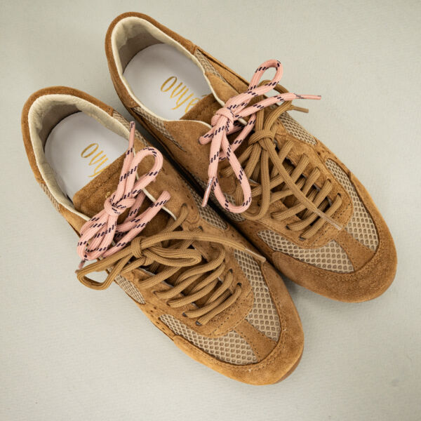 Ovyè sneaker in camoscio e tessuto