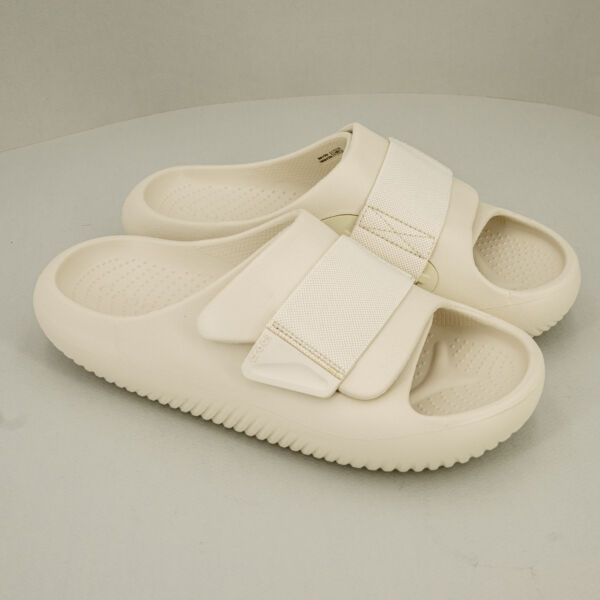 Crocs Mellow slide stucco, ciabatta da uomo in literide morbida schiuma dona comfort a piedi e gambe.