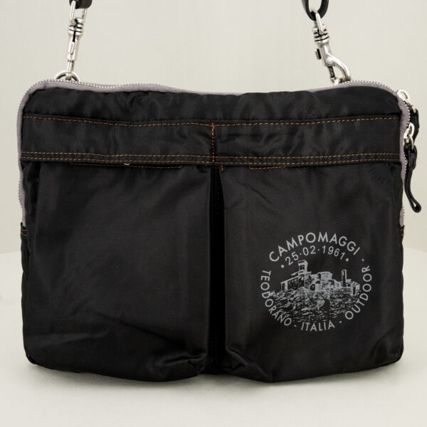 Campomaggi borsa da lavoro nera, finiture in pregiata pelle. Borsa da lavoro elegante.