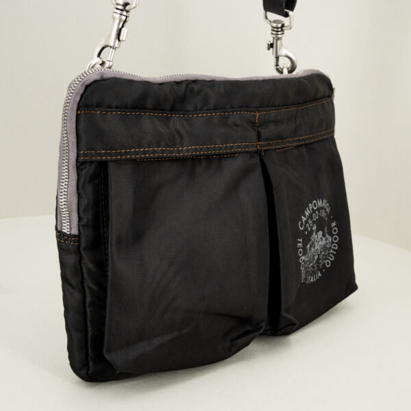 Campomaggi borsa da lavoro nera, finiture in pregiata pelle. Borsa da lavoro elegante.