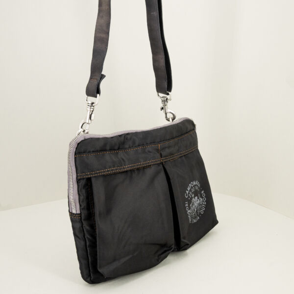 Campomaggi borsa da lavoro nera, finiture in pregiata pelle. Borsa da lavoro elegante.
