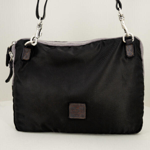 Campomaggi borsa da lavoro nera, finiture in pregiata pelle. Borsa da lavoro elegante.