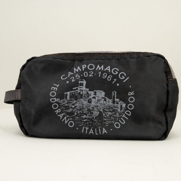 Campomaggi beauty pochette nero perfetta come porta documenti o beauty da viaggio unisex