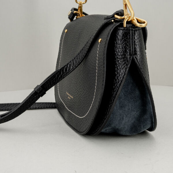 Gianni Chiarini borsa tracolla Olga nera, in pregiata pelle con tracolla e spallaccio removibili. Borsa pratica ed elegante. Stefano Ascari spilamberto (mo)