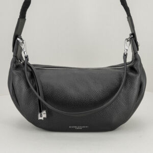 Gianni Chiarini borsa tracolla Aisha nera, in pregiata pelle con tracolla e spallaccio, pratica forma a sacca. Stefano Ascari Spilamberto (mo)