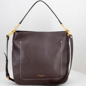 Gianni Chiarini borsa tracolla Olga espresso, borsa donna con spallaccio e tracolla, in vera pelle e forma squadrata. Stefano Ascari spilamberto (mo)
