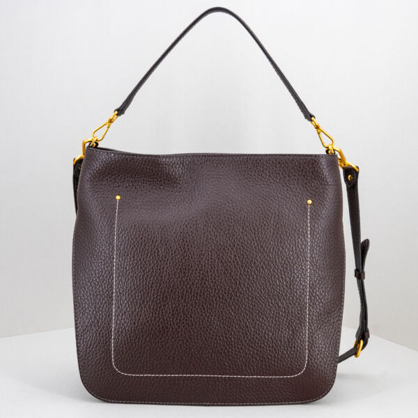 Gianni Chiarini borsa tracolla Olga espresso, borsa donna con spallaccio e tracolla, in vera pelle e forma squadrata. Stefano Ascari spilamberto (mo)