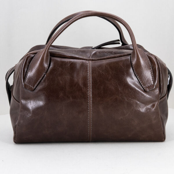 Gianni Chiarini borsa bauletto marrone, con doppio manico e tracolla in pelle removibile. Borsa elegante dallo stile vintage. Stefano Ascari spilamberto (mo)