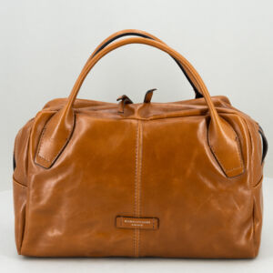 Gianni Chiarini borsa bauletto cuoio, con doppio manico e tracolla in pelle removibile. Borsa elegante dallo stile vintage. Stefano Ascari spilamberto (mo)