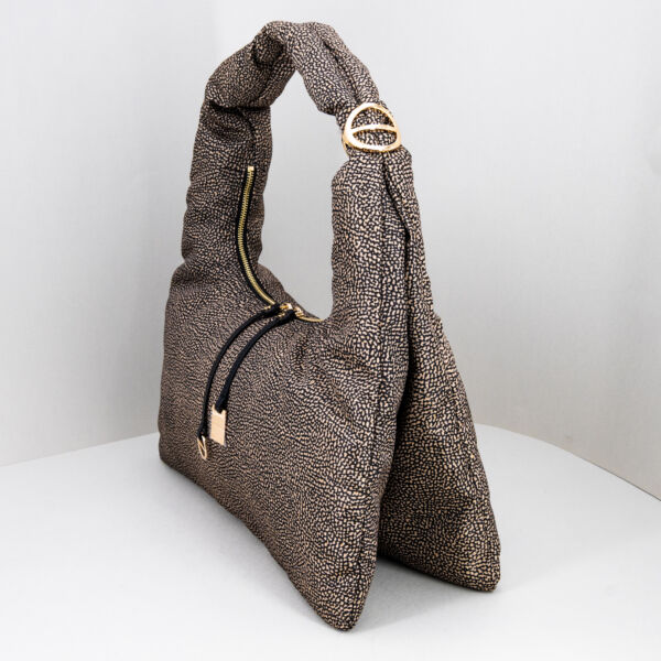 Borbonese borsa hobo op medium, manico imbottito, borsa a spalla leggera e morbida. Stefano Ascari Spilamberto (mo)