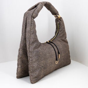 Borbonese borsa hobo op medium, manico imbottito, borsa a spalla leggera e morbida. Stefano Ascari Spilamberto (mo)