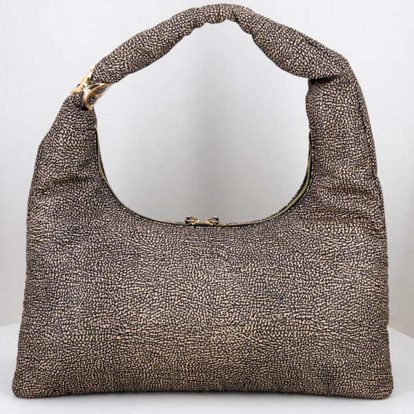 Borbonese borsa hobo op medium, manico imbottito, borsa a spalla leggera e morbida. Stefano Ascari Spilamberto (mo)