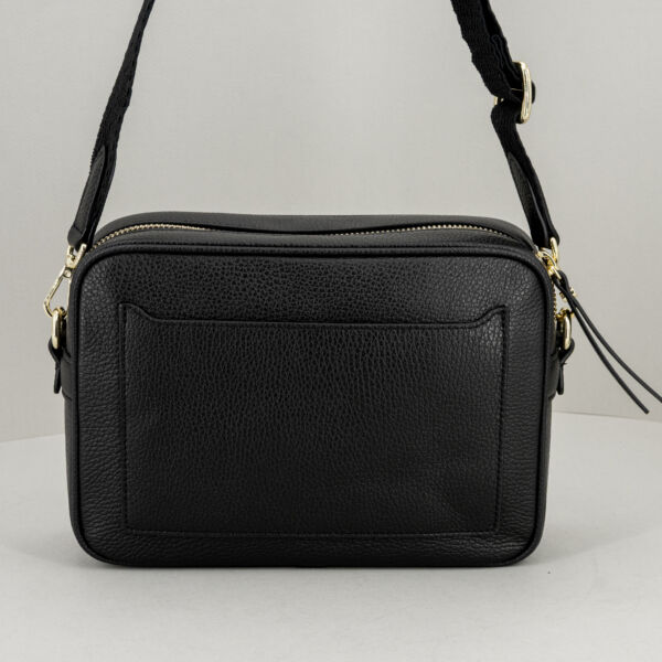 Gianni Chiarini borsa tracolla Nina, borsa a tracolla regolabile, piccola. In pregiata pelle colore nero, scomparto con zip e due tasche piatte esterne. Stefano Ascari spilamberto (mo)