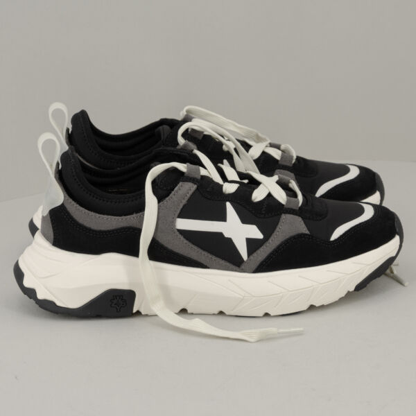 W6YZ sneaker Next M antracite, in tessuto tecnico, suede e dettagli in pelle. Scarpa sportiva da uomo nera, comoda e pratica. Stefano Ascari spilamberto (mo)