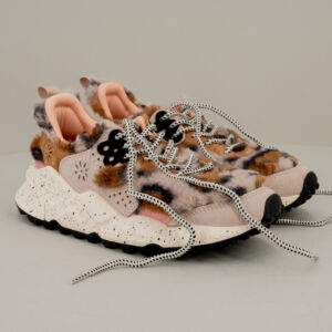 Flower Mountain sneaker Kotetsu brown fur, in ecopelliccia e tessuto tecnico. La migliore scarpa sportiva donna per look invidiabili. Stefano Ascari spilamberto (mo)