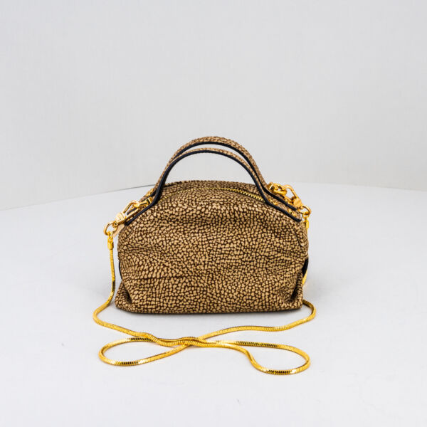 Borbonese bauletto sexy mini op classic, in pregiata pelle smerigliata è una mini bag elegante da sera. Stefano Ascari spilamberto (mo)