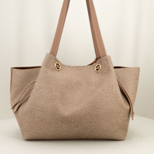 Borbonese shopper Marèe graffiti e pregiata pelle colore tono su tono. Capiente, grande ed elegante con pochette interna di sicurezza. Stefano Ascari spilamberto (mo)mushroom,