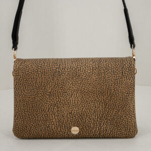 Borbonese borsa mini porta telefono in graffiti con tracolla removibile, ideale pochette elegante da sera. Stefano Ascari Spilamberto (Mo)