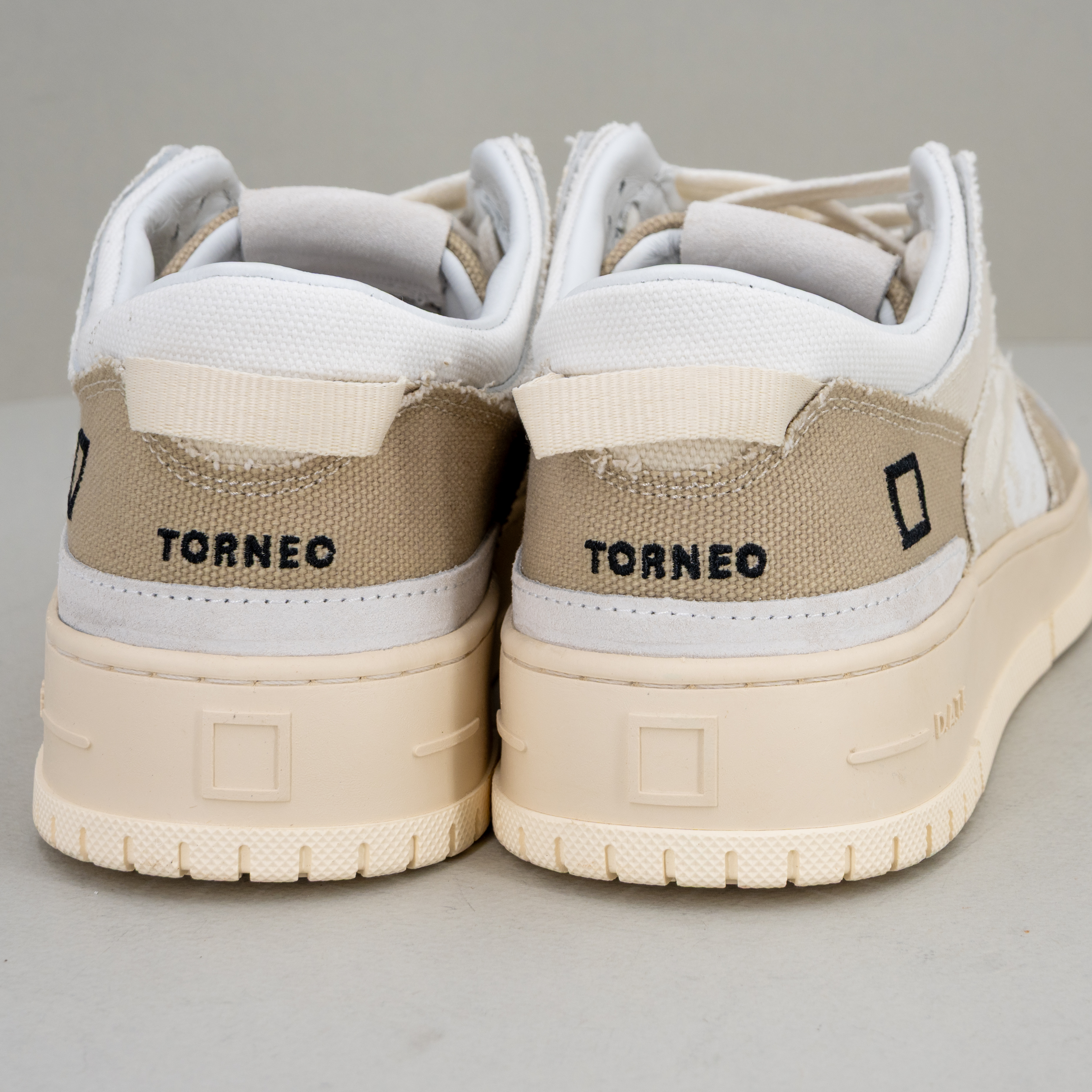 sneaker uomo in lino e suede dai colori neutri ed eleganti