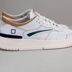 sneaker uomo in pelle bianca e suede dai colori neutri ed eleganti