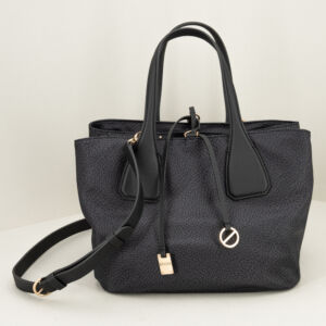 borsa donna grande leggera con manici e tracolla di colore nero