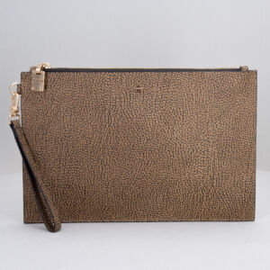 bustina donna rigida, elegante pochetta da sera colore op natural