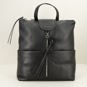 zaino in pelle colore nero da donna