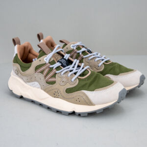 scarpa sportiva uomo Flower Mountain bianca e verde