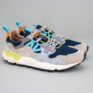 scarpa sportiva uomo Flower Mountain colore blu navy e grigio ghiaccio