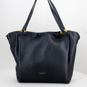 borsa a spalla donna in vera pelle colore nero grande e pratica