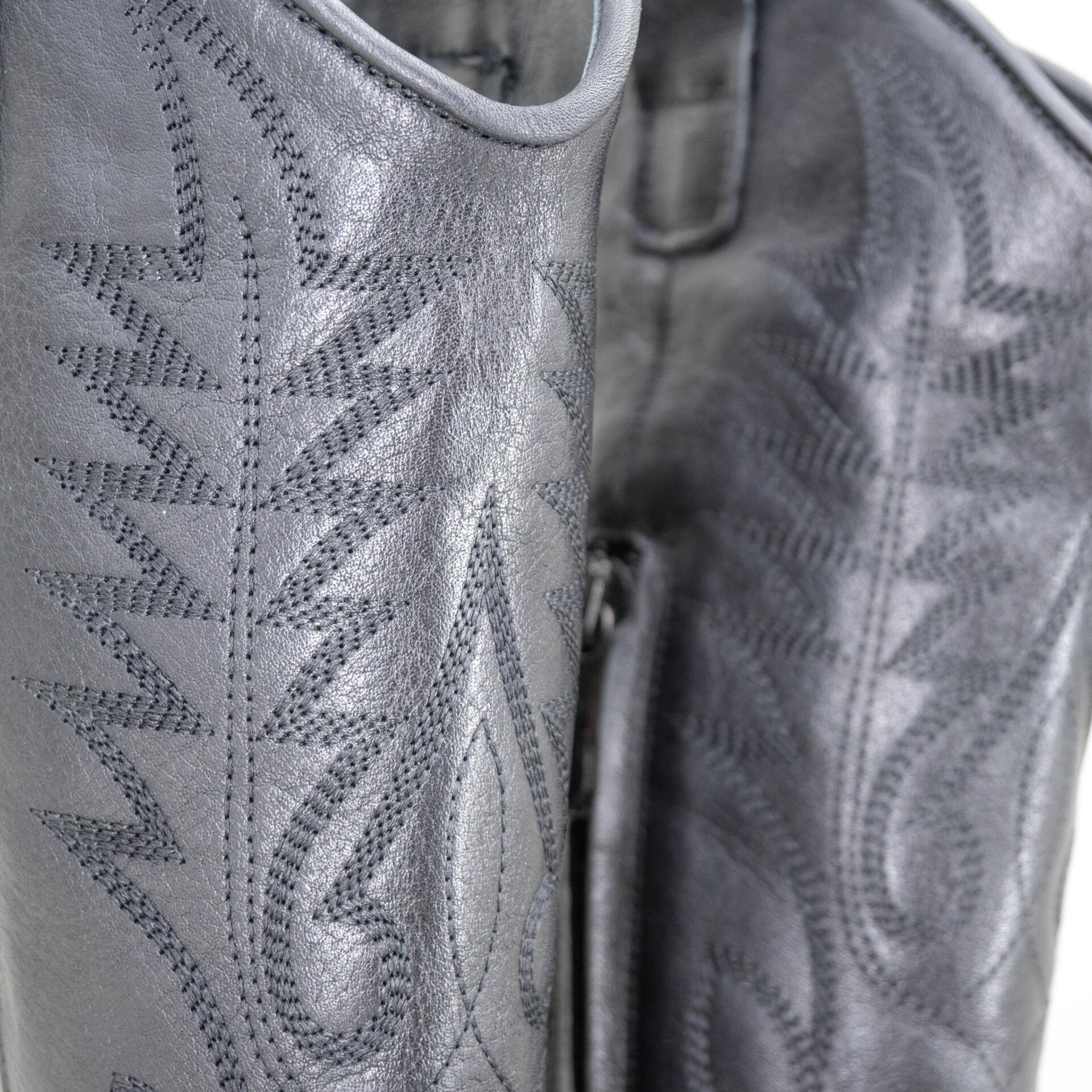 stivale texano donna pelle nero