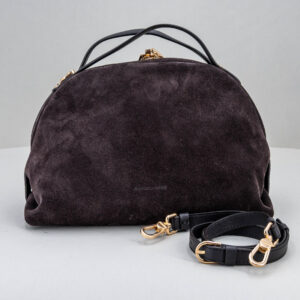 borsa donna a bauletto borbonese scura