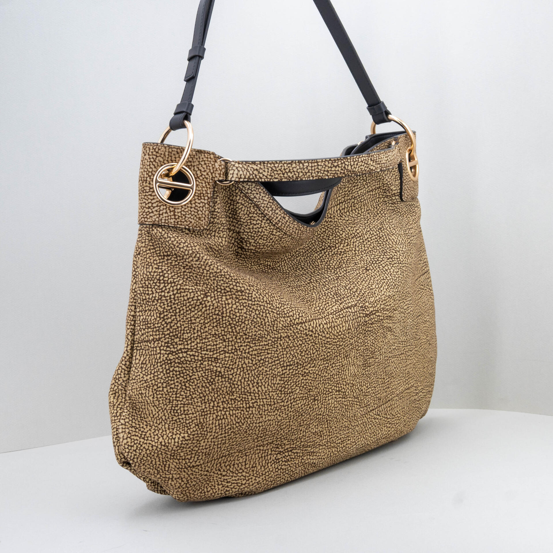 borsa donna a spalla marrone chiaro