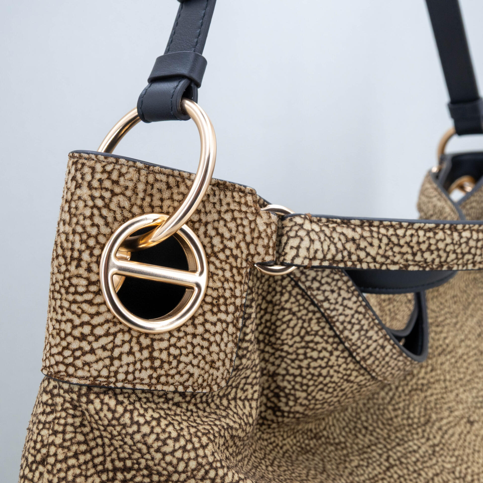 borsa donna a spalla marrone chiaro