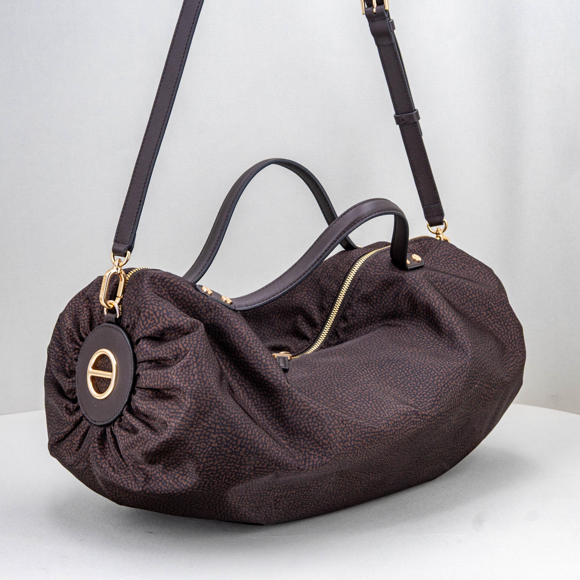 borsa bauletto donna colore marrone scuro