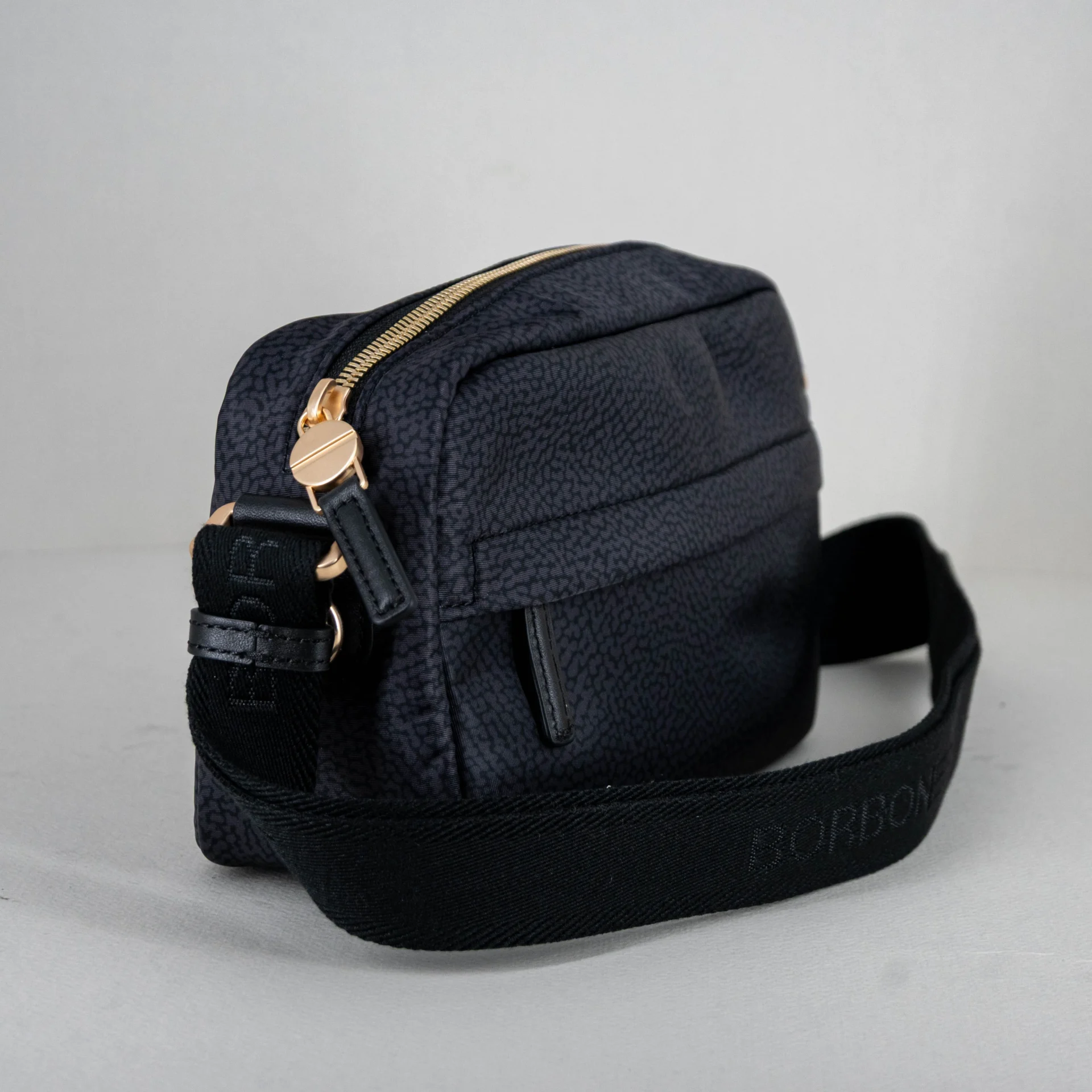 Borbonese camera case nera con tracolla - immagine 3