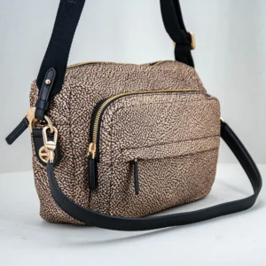 borsa donna con tracolla colore marrone maculato