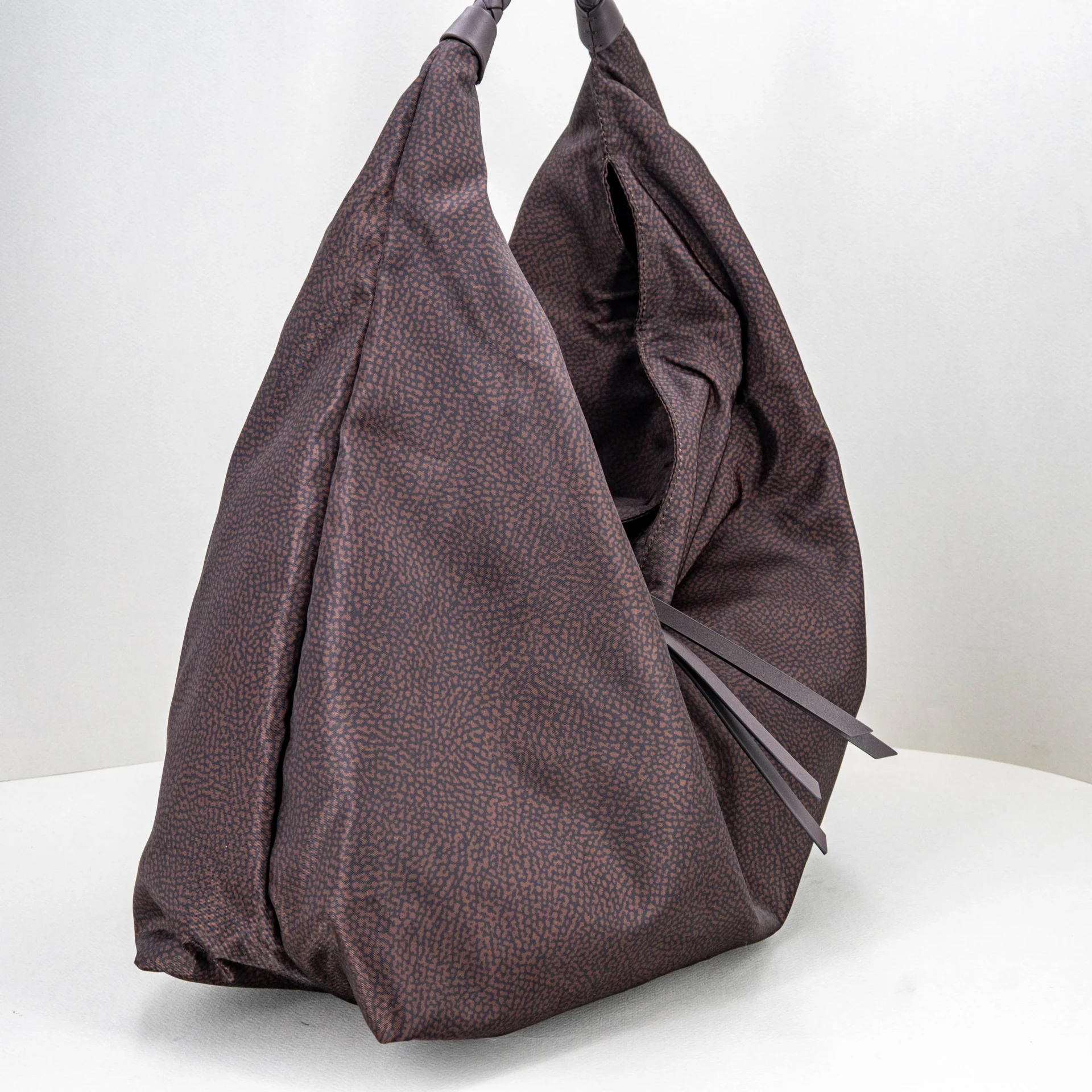 borsa a spalla da donna colore marrone scuro