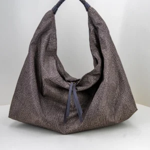 borsa a spalla da donna colore grigio scuro