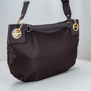 borsa da donna a spalla elegante colore marrone scuro